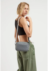 SOL & SELENE Inspiration Woven Neoprene Crossbody in Grey SOL & SELENE Inspiration Woven Neoprene Crossbody in Grey