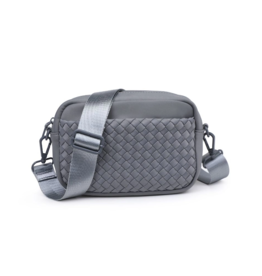SOL & SELENE Inspiration Woven Neoprene Crossbody in Grey
