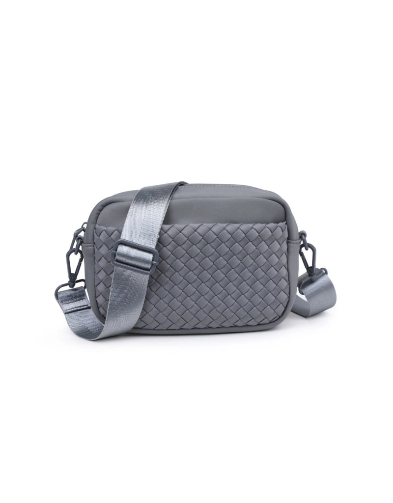SOL & SELENE Inspiration Woven Neoprene Crossbody in Grey