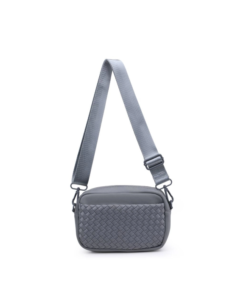 SOL & SELENE Inspiration Woven Neoprene Crossbody in Grey