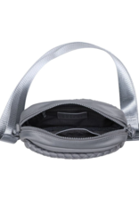 SOL & SELENE Inspiration Woven Neoprene Crossbody in Grey SOL & SELENE Inspiration Woven Neoprene Crossbody in Grey