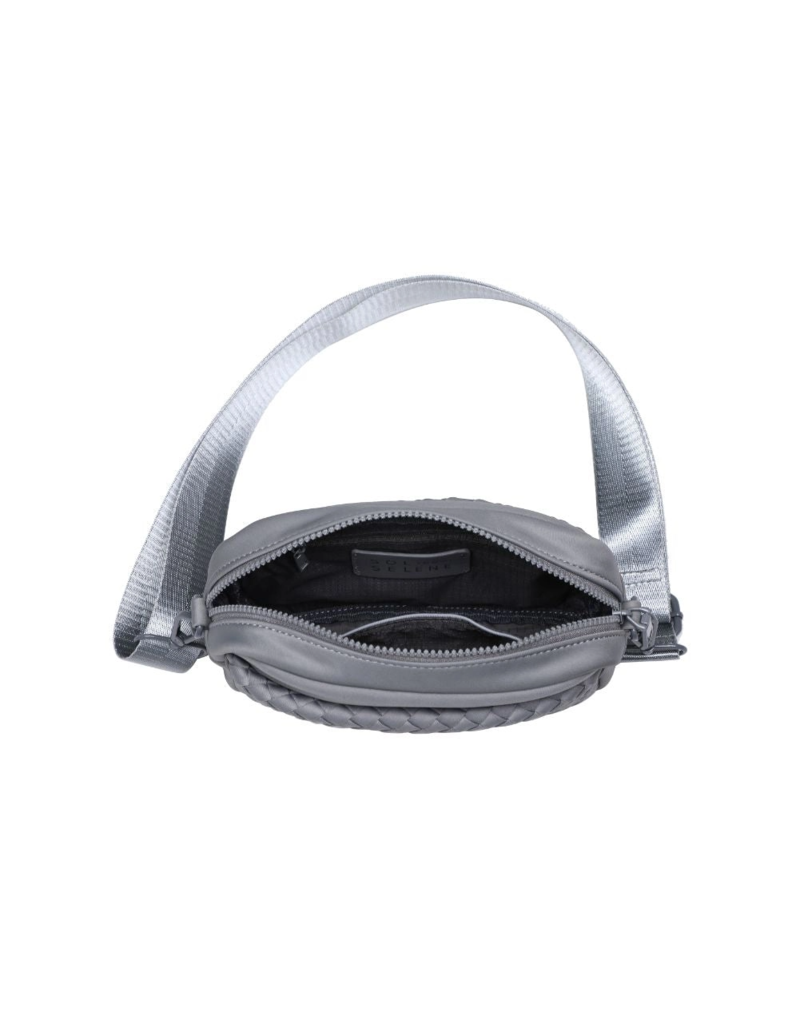 SOL & SELENE Inspiration Woven Neoprene Crossbody in Grey