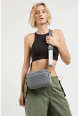 SOL & SELENE Inspiration Woven Neoprene Crossbody in Grey SOL & SELENE Inspiration Woven Neoprene Crossbody in Grey