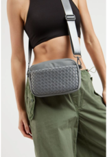 SOL & SELENE Inspiration Woven Neoprene Crossbody in Grey SOL & SELENE Inspiration Woven Neoprene Crossbody in Grey