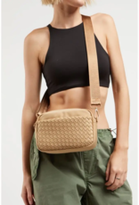 SOL & SELENE Inspiration Woven Neoprene Crossbody in Nude SOL & SELENE Inspiration Woven Neoprene Crossbody in Nude