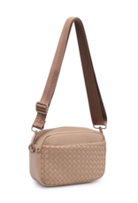 SOL & SELENE Inspiration Woven Neoprene Crossbody in Nude SOL & SELENE Inspiration Woven Neoprene Crossbody in Nude