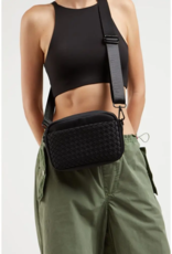 SOL & SELENE Inspiration Woven Neoprene Crossbody in Black