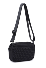 SOL & SELENE Inspiration Woven Neoprene Crossbody in Black