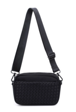 SOL & SELENE Inspiration Woven Neoprene Crossbody in Black