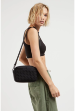 SOL & SELENE Inspiration Woven Neoprene Crossbody in Black
