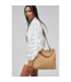 Sky's The Limit Woven Neoprene Medium Tote in Nude