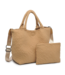Sky's The Limit Woven Neoprene Medium Tote in Nude