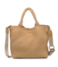 Sky's The Limit Woven Neoprene Medium Tote in Nude