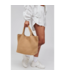 Sky's The Limit Woven Neoprene Medium Tote in Nude
