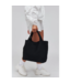 Sky's The Limit Woven Neoprene Medium Tote in Black