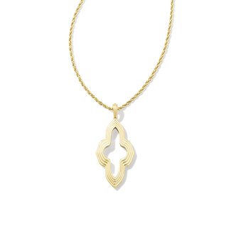 KENDRA SCOTT DESIGN Abbie Small Long Pendant Necklace in Mixed Metal