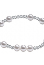 ENEWTON DESIGN Hope Unwritten 6mm Bead Bracelet - Pearl/Silver