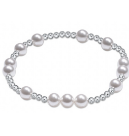 ENEWTON DESIGN Hope Unwritten 6mm Bead Bracelet - Pearl/Silver
