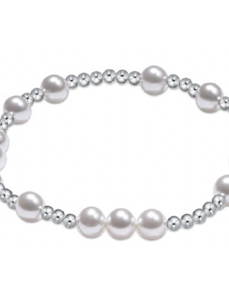 ENEWTON DESIGN Hope Unwritten 6mm Bead Bracelet - Pearl/Silver