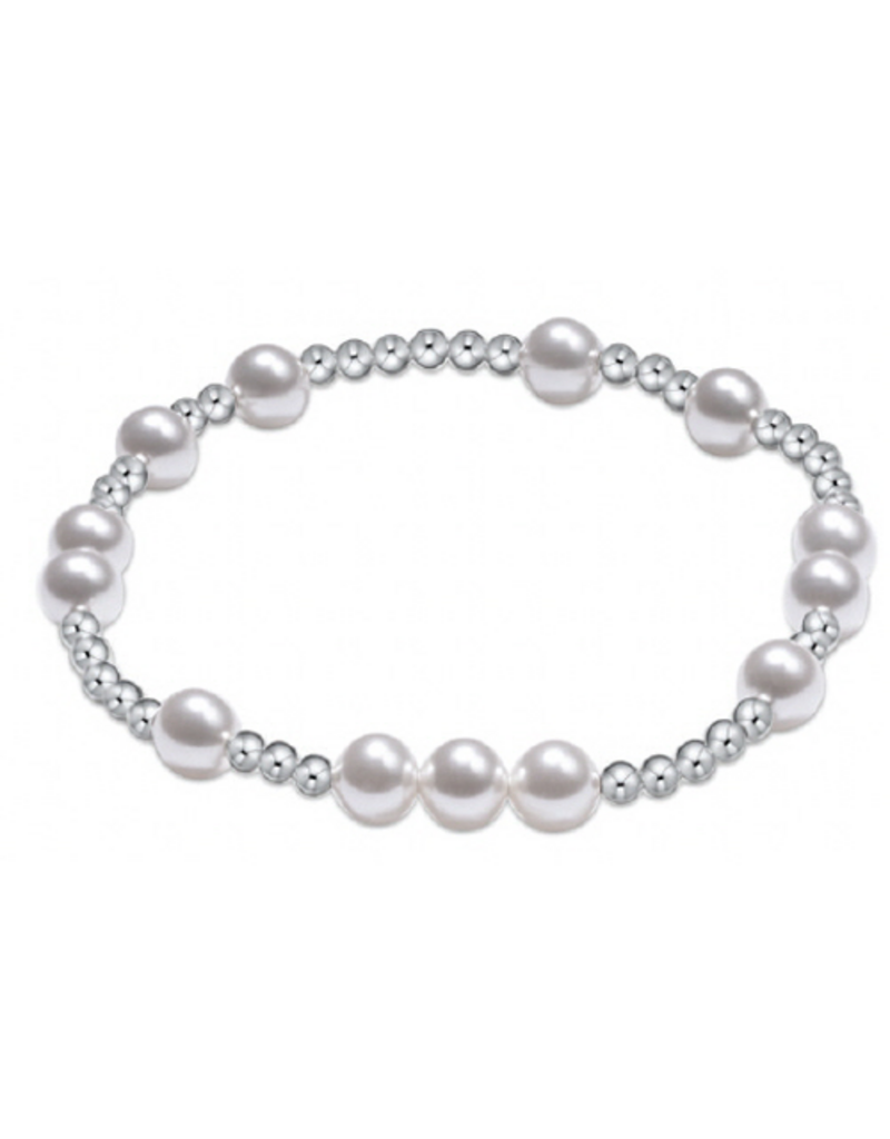 ENEWTON DESIGN Hope Unwritten 6mm Bead Bracelet - Pearl/Silver