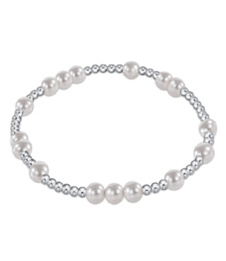 ENEWTON DESIGN Hope Unwritten 5mm Bead Bracelet - Pearl/Silver