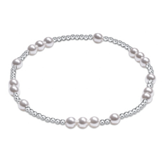 ENEWTON DESIGN Hope Unwritten 4mm Bead Bracelet - Pearl/Silver