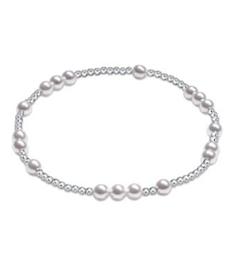 ENEWTON DESIGN Hope Unwritten 4mm Bead Bracelet - Pearl/Silver