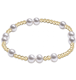 ENEWTON DESIGN Hope Unwritten 6mm Bead Bracelet - Pearl/Gold