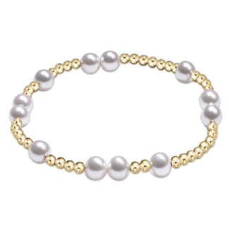ENEWTON DESIGN Hope Unwritten 6mm Bead Bracelet - Pearl/Gold