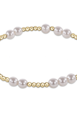 ENEWTON DESIGN Hope Unwritten 5mm Bead Bracelet - Pearl/Gold