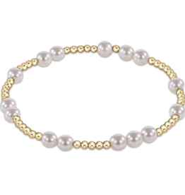 ENEWTON DESIGN Hope Unwritten 5mm Bead Bracelet - Pearl/Gold