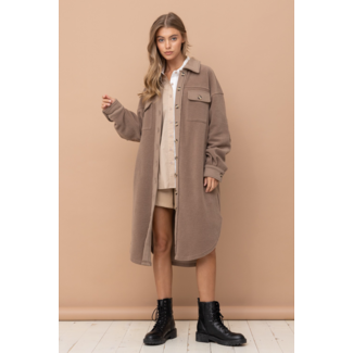 CLOTHING Isabel Long Coat in Brown