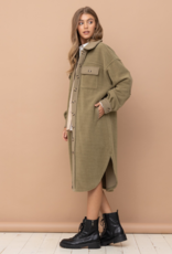 Isabel Long Coat in Olive