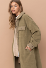 Isabel Long Coat in Olive