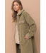 Isabel Long Coat in Olive
