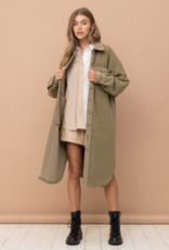 Isabel Long Coat in Olive
