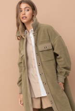 Isabel Long Coat in Olive