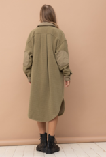 Isabel Long Coat in Olive