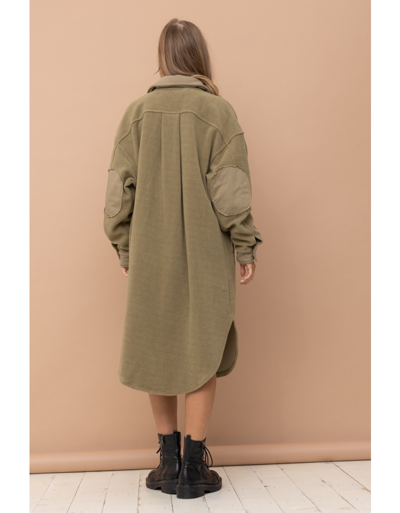 Isabel Long Coat in Olive