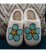Mint Daisy Happy Face Slippers