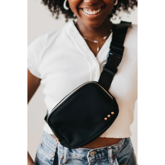 PRETTY SIMPLE Brooklyn Bum Bag in Black