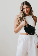 PRETTY SIMPLE Barbie Bum Bag in Black PRETTY SIMPLE Barbie Bum Bag in Black