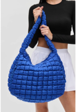 SOL & SELENE Revive Puffy Quilted Nylon Hobo in Cobalt SOL & SELENE Revive Puffy Quilted Nylon Hobo in Cobalt