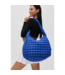 Revive Puffy Quilted Nylon Hobo in Cobalt