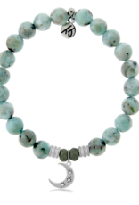 TJAZELLE Friendship Stars Bracelet in Larimar & Silver