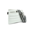 Bum Bag 2.0 in White Patent & Stripe Strap (Black Hardware)