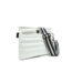 Bum Bag 2.0 in White Patent & Stripe Strap (Black Hardware)