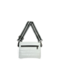 Bum Bag 2.0 in White Patent & Stripe Strap (Black Hardware)
