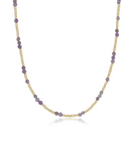 ENEWTON DESIGN Hope Unwritten Gemstone 15" Choker Necklace - Amethyst/Gold