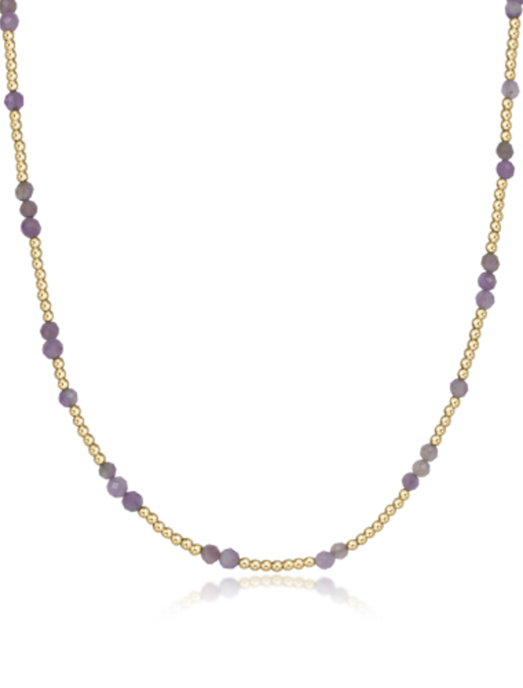 ENEWTON DESIGN Hope Unwritten Gemstone 15" Choker Necklace - Amethyst/Gold